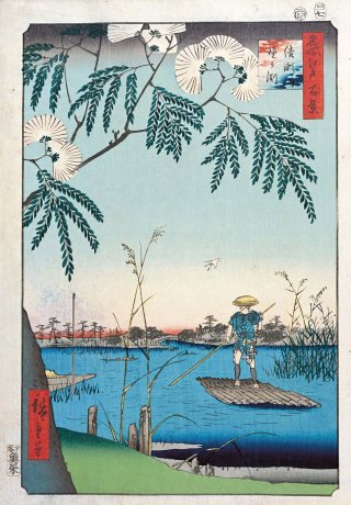 Hiroshige. One Hundred Famous Views of Edo The Ayase River and Kanegafuchi, 7-1857